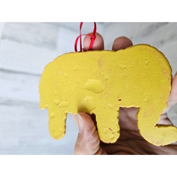 Vintage giraffe elephant cookie ornament baker dessert set Xmas tree - Picture 7 of 7